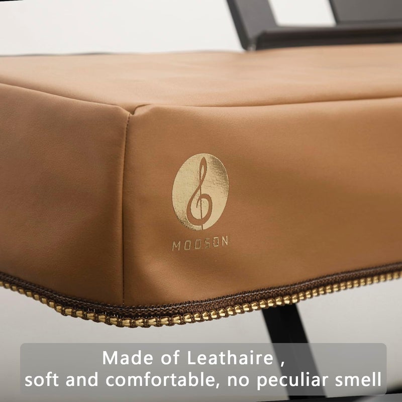 mooson Keyboard Piano Cover Digital Piano Dust Covers Luxury Soft and Premium Surface Thickening Electronic Organ Covering Keyboard Update Encasement (Brown) - Image 4